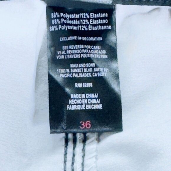 MAUI and SONS Men's Black Shark Board Shorts Polyester Stretch Size 36 - Picture 9 of 11